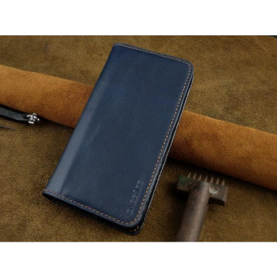 Bao Da cho Iphone 13 Pro Max Handmade Cổ Điển Da Bò Thật