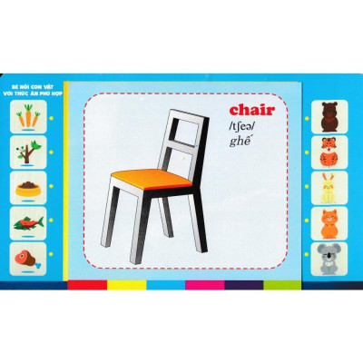 Sách - Bộ Thẻ Học Tiếng Anh - Phát Triển Trí Tuệ Cho Trẻ - Dụng Cụ Học Sinh - Hồng Ân