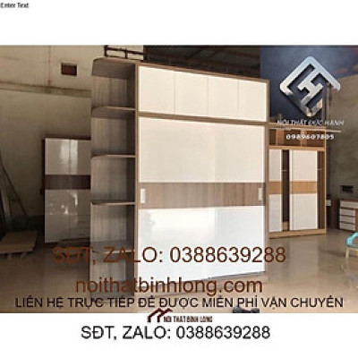 tủ quần áo 2 tầng 2mx2m4