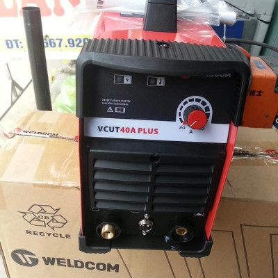 MÁY CẮT KIM LOẠI CÔNG NGHỆ HỒ QUANG PLASMA VCUT40A PLUS, NGUỒN 220V WELDCOM - HÀNG CHÍNH HÃNG