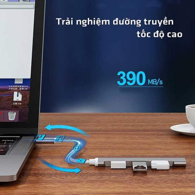 Bộ chuyển đổi USB Type-C sang Hub USB 3.0 4 cổng - Hàng Nhập Khẩu