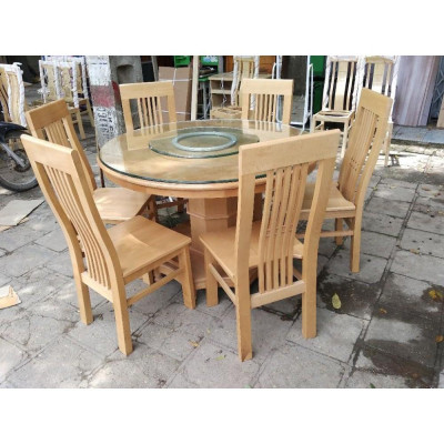 Bàn ghế ăn gỗ sồi