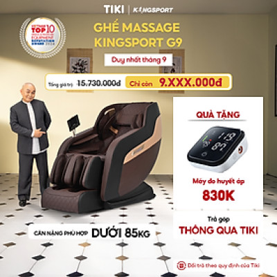 CHỈ GIAO MIỀN BẮC | Ghế massage toàn thân KINGSPORT G9 công nghệ làm ấm Warmtech, 5 bài tập massage tự động thiết lập sẵn