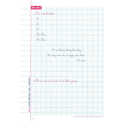 Sách - Vở Ô Li Bài Tập Tiếng Việt Lớp 3 - Tập 1 - Bám Sát SGK Cánh Diều - Hồng Ân