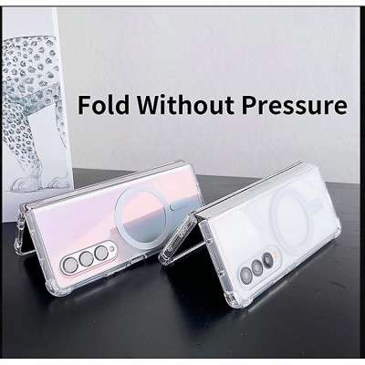 Ốp lưng chống sốc trong suốt hỗ trợ sạc Maqsafe cho Samsung Galaxy Z Flip 3 / Z Flip 4 hiệu Likgus Maqsafe Magetic Case siêu mỏng 1.5mm, độ trong tuyệt đối, chống trầy xước, chống ố vàng, tản nhiệt tốt - hàng nhập khẩu
