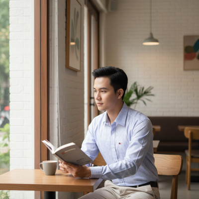 Áo sơ mi tay dài Khatoco VẢI TRE