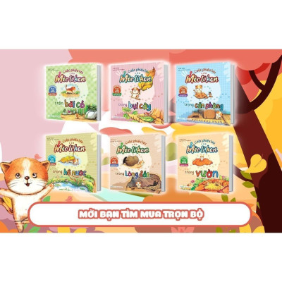 Sách - Cuộc Phiêu Lưu Của Mèo Tí Hon Trong Bụi Cây - 20 Stickers Con Vật Đáng Yêu - Megabook
