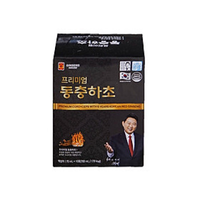 Hộp 10 gói Chiết Xuất Nấm Trùng Thảo Và Hồng Sâm Hàn Quốc 6 Năm Tuổi