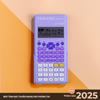 Máy Tính Khoa Học Flexio - Thiên Long Fx799VN - Phiên Bản 2025 - Màu Tím