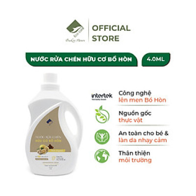 Nước rửa chén hữu cơ Bồ hòn 4000ml, Nước rửa bát hữu cơ tự nhiên