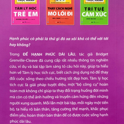 Ứng Dụng Tâm Lý Học Tích Cực - Để Hạnh Phúc Dài Lâu