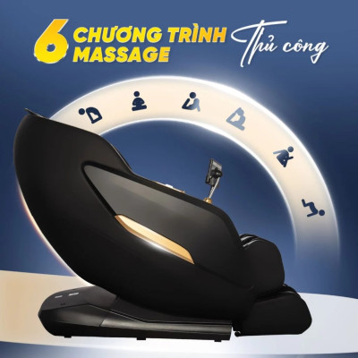 Ghế Massage Lifesport LS-366,Ghế Massage Công Nghệ Dò Hiện Đại Xác Định Vị Trí Huyệt Đạo Cần Massage Với 8 Chế Độ