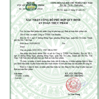 Dầu Dừa Lên Men Tách Lạnh Tinh Khiết VietHealthy 500ml