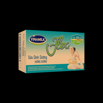 Thùng 12 Hộp Sữa tiệt trùng Flex không đường 1L