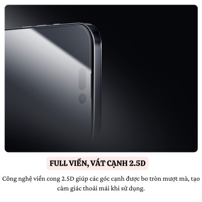 Cường lực Full viền kèm khung cho iPhone 16 Pro Max / 16 Pro / 16 Plus hiệu Nillkin CP+ PRO Phủ Nano, vát cạnh 2.5D, lớp Olephobic - Hàng nhập khẩu