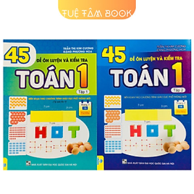 Sách - 45 đề ôn luyện và kiểm tra Toán 1