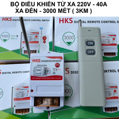 Bộ Điều Khiển Từ Xa 3000W 220V Khoảng Cách 1–5KM– Dùng Cho Máy Bơm, Đèn, Thiết Bị Công Suất Cao