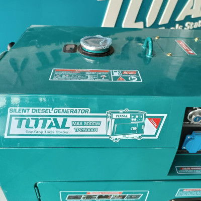 MÁY PHÁT ĐIỆN DẦU 5KW 1 PHA TOTAL TP250001 - CHỒNG ỒN - HÀNG CHÍNH HÃNG