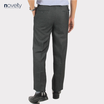 Quần tây nam Novelty 1Ply Classic màu xám hoa văn chìm NQTMMDNT3C2204881