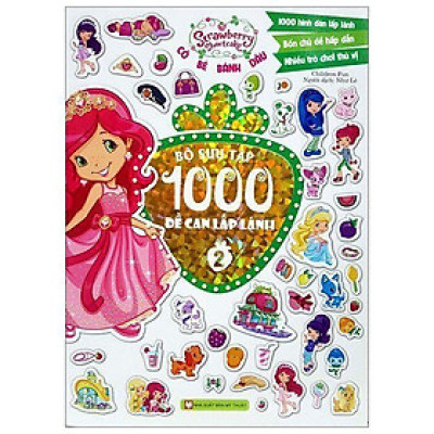Sách - Cô Bé Bánh Dâu - Bộ Sưu Tập 1000 Đề Can Lấp Lánh Quyển 2 - Tân Việt Books