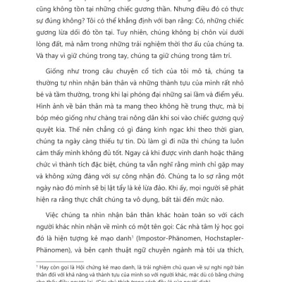 Sách - Tâm Lý Học Kẻ Mạo Danh - 11 Chỉ Dẫn Nhận Diện Và Giải Quyết Những Phản Kháng Tiềm Thức