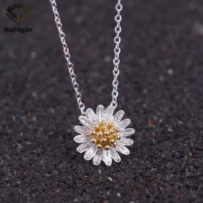Dây chuyền bạc 925 Huệ Ngân - Cúc họa mi PP1159