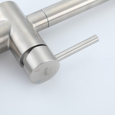 Vòi bếp nóng lạnh inox SUS 304 dây rút Frap F60807 - Chính Hãng Liên Bang Nga