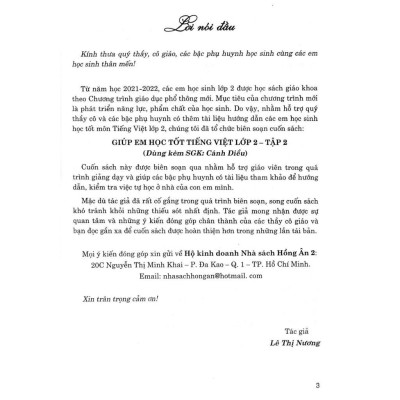 Sách - Giúp Em Học Tốt Tiếng Việt Lớp 2 - Tập 2 - Bám Sát SGK Cánh Diều - Hồng Ân