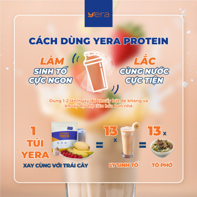 Thực Phẩm Dinh Dưỡng YERA Yeast Based Protein - Túi 415G