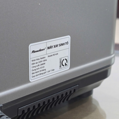 Máy xay sinh tố công nghiệp 2680W Raiden RD-628, cối 3L xay đá, rau má, gia vị, muối ớt, nước sốt - Hàng chính hãng