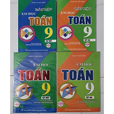 Sách  Combo Em Học Toán + Bài Tập Em Học Toán Lớp 9 (Dùng Chung Cho Các Bộ SGK Mới Hiện Hành) (Bộ 4 Cuốn) (HA-MK)