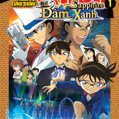 Sách - Thám Tử Lừng Danh Conan - Hoạt Hình Màu - Cú Đấm Sapphire Xanh - Tập 1