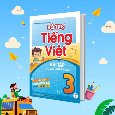 Sách - Bổ Trợ Toán -Tiếng Việt Bài Tập Cơ Bản Và Nâng Cao Lớp 3 - Combo 4 Cuốn - Megabook