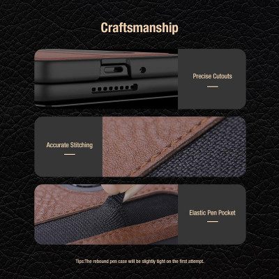 Bao da cho Galaxy Z Fold 6 Nillkin Aoge có nhét bút - hàng chính hãng