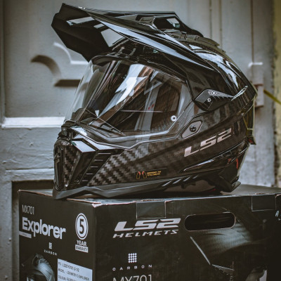 MŨ BẢO HIỂM CÀO CÀO DUAL SPORT LS2 MX701 EXPLORER CARBON - GARA20