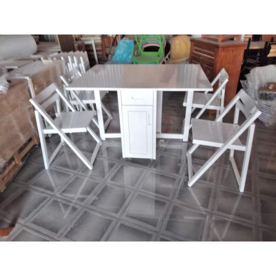 Bộ Bàn Ghế Ăn Thông Minh Làm Bằng Gỗ Sồi 100%