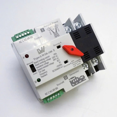 Cầu Dao Đảo Chiều Tự Động 100A – Không Mất Điện Khi Chuyển Nguồn, Phù Hợp Hộ Dùng 2 Nguồn Điện đèn