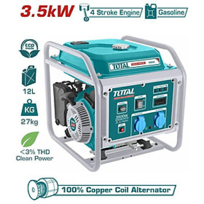 MÁY PHÁT ĐIỆN DÙNG XĂNG 3.5KW TOTAL TP340001 - HÀNG CHÍNH HÃNG