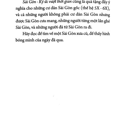 Sài Gòn - Ký Ức Vượt Thời Gian