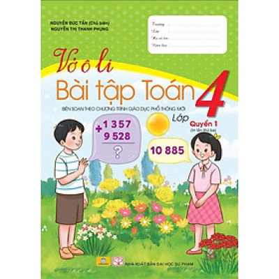 Sách - Combo 2 cuốn Vở Ô Li Bài Tập Toán 4  (Biên Soạn theo CT GDPT mới) - ndbooks