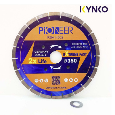 LƯỠI CẮT GẠCH ĐÁ 24 RĂNG PHI Ø 350MM RSA14002 chuyên cắt gạch, đá chất lượng cao chính hãng