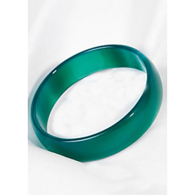 Vòng Mã Não Xanh Liền Khối Ngọc Quý Gemstones