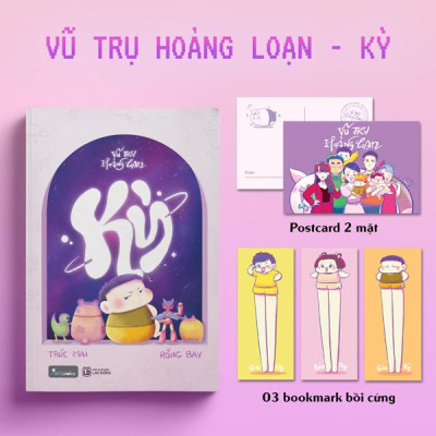 Sách - Vũ Trụ Hoảng Loạn - Kỳ - Tặng Kèm 1 Postcard 2 Mặt + 3 Bookmark 2 Mặt Bồi Cứng