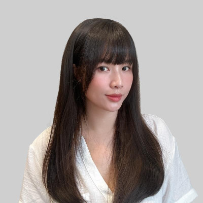 Mái nửa trước tóc thậ.t nữ (không có tóc phía sau) - Tóc Giả Vân Anh