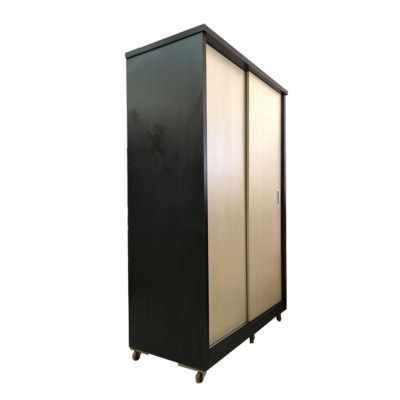 Tủ Áo Cửa Lùa Gỗ Công Nghiệp MDF Melamine Kem Nâu