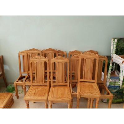 Bàn ăn gỗ gõ 6 ghế