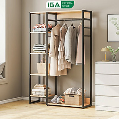 Giá treo quần áo IGA Hanger nội thất phòng ngủ hiện đại - GM08