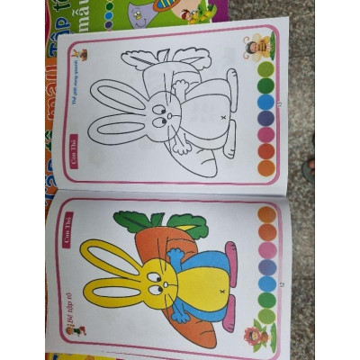 Sách - Bé Tập Làm Họa Sĩ - 2 Bé Tô Màu Động Vật Bé Nuôi - Hồng Ân