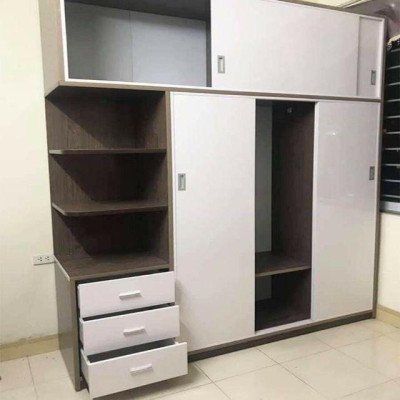 Tủ nhựa 4 cánh lùa cao 2 tầng