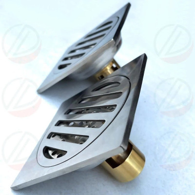 Hố Ga Phểu Thoát Sàn Chống Hôi Inox 304 Đế Đồng Thau - Siêu dày 5mm, cơ chế chống hôi, chống côn trùng thông minh